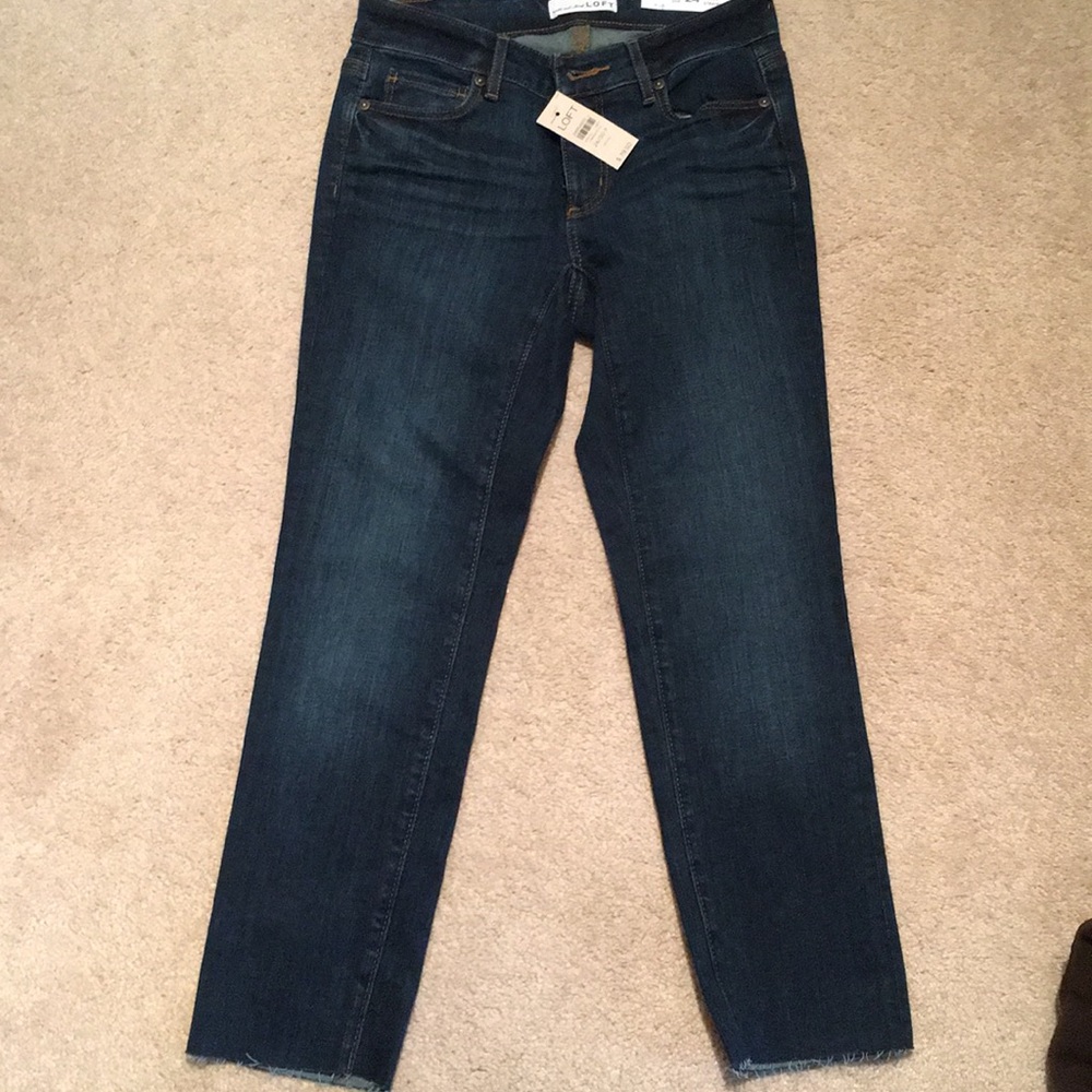 NWT LOFT Curvy Straight Jeans